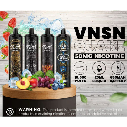 VNSN سحبة سيجارة فنسن عشرة الاف شفطة 50 نيكوتين عدة نكهات