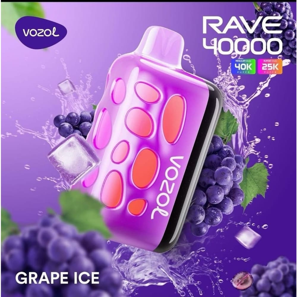 VOZOL RAVE سحبة سيجارة فوزول ريف 40000 شفطة عدة نكهات 50