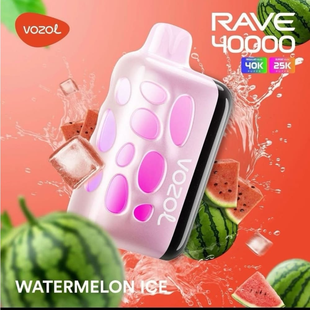 VOZOL RAVE سحبة سيجارة فوزول ريف 40000 شفطة عدة نكهات 50