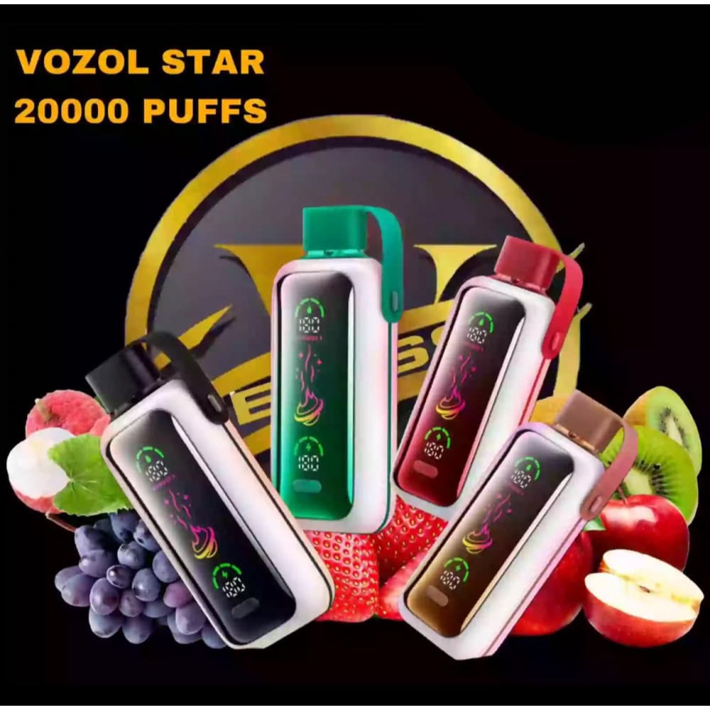 VOZOL سحبة سيجارة فوزول ستار 20000 شفطة عدة نكهات 50