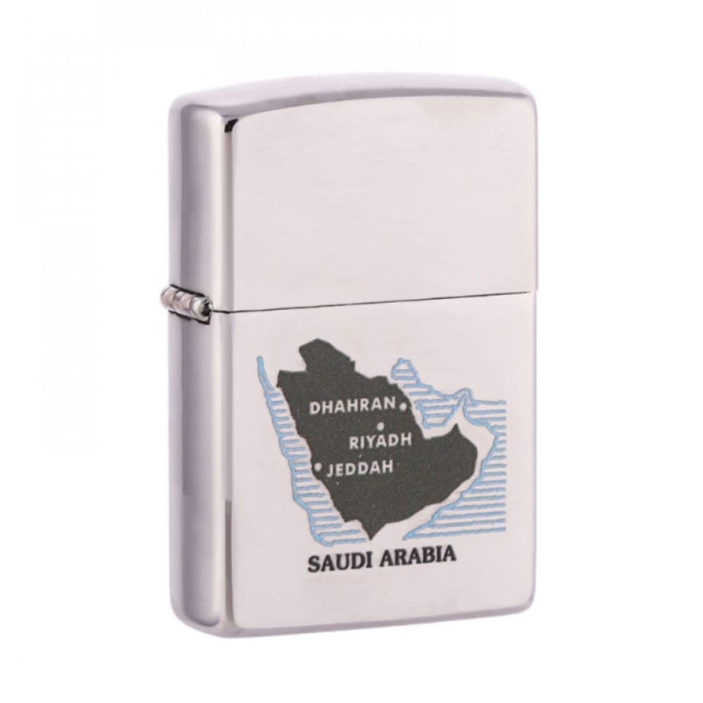 ولاعة زيبو zippo 200 SAUDIA ARABIA MAP