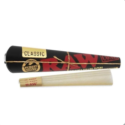 ورق راو جاهز ملفوفه كلاسك اسود RAW CLASSIC 1 1/4 فيب سموك