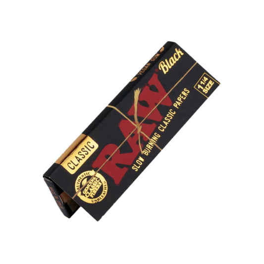 ورق راو كلاسك بلاك RAW CLASSIC BLACK 1 1/4 فيب سموك
