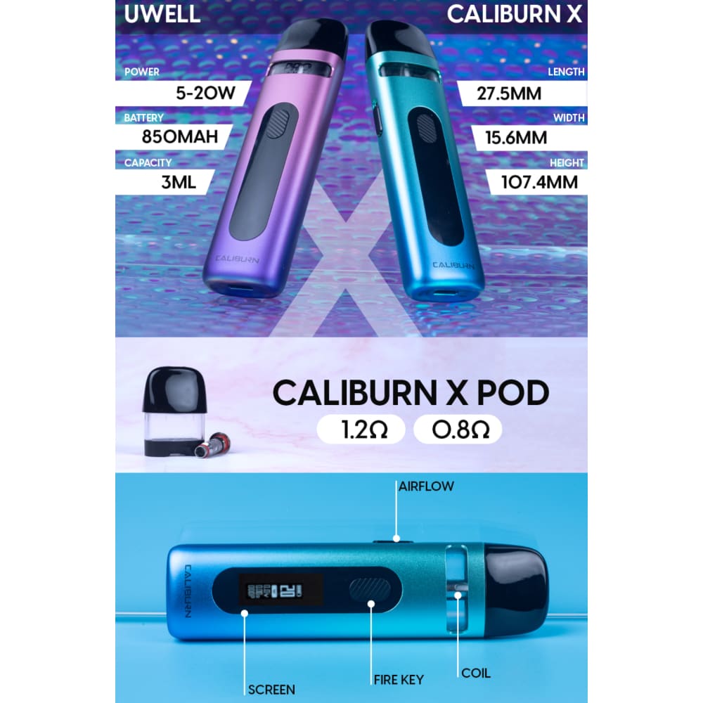 CALIBURN X جهاز سحبة سيجارة كاليبرن اكس من يو ويل