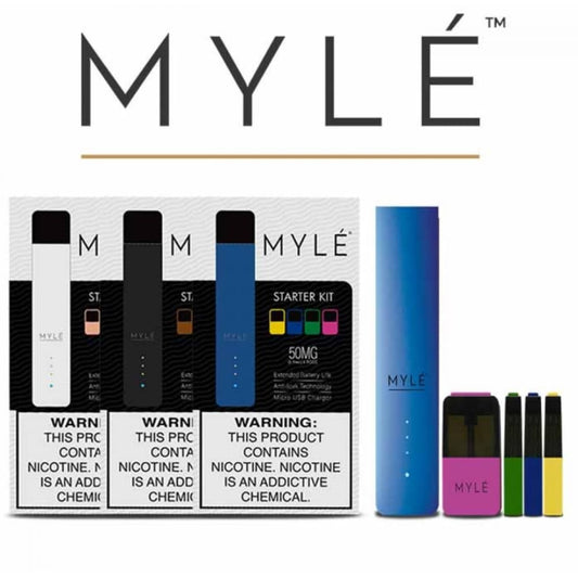 جهاز سحبة سيجارة مايلي الاصدار الرابع مع 4 بودات معبأة MYLE